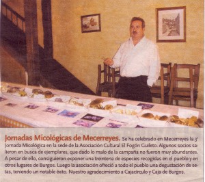 Jornadas Micologicas, Diario de Burgos