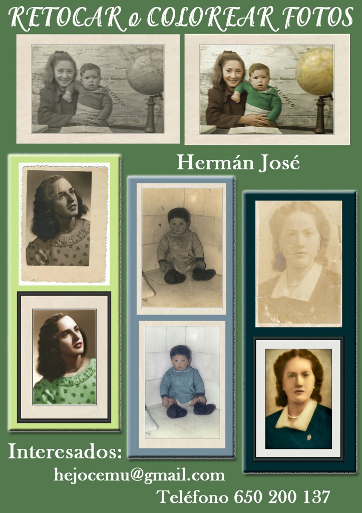 Herman Jose, Retocar o colorear fotos