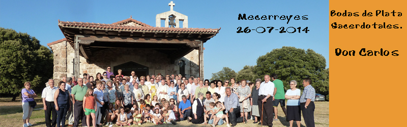 Mecerreyes, Bodas plata sacerdotales Don Carlos, 26-7- 2014