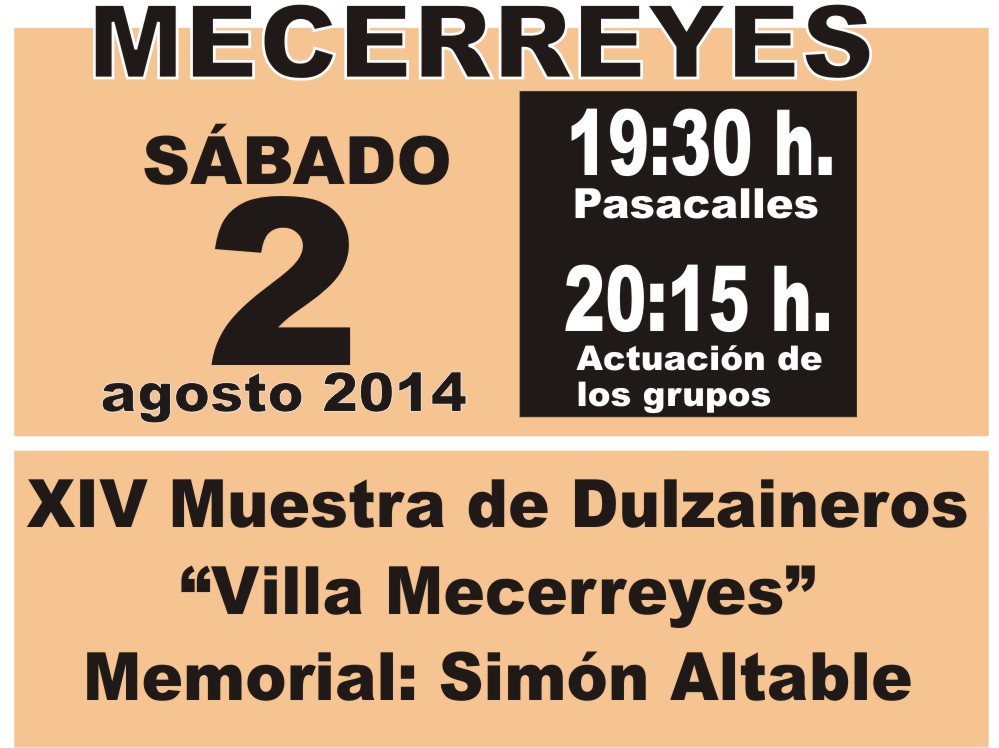 Mecerreyes, Verano Cultural 2014-Muestra de Dulzaineros 1