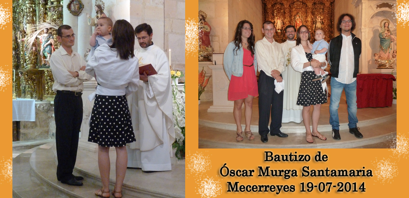 Bautizo de Oscar Murga Santamaria, Mecerreyes 19-07-2014