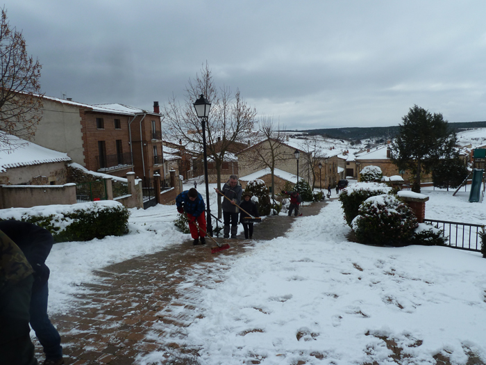 Nieve en Mecerreyes. 7 de febrero de 2015