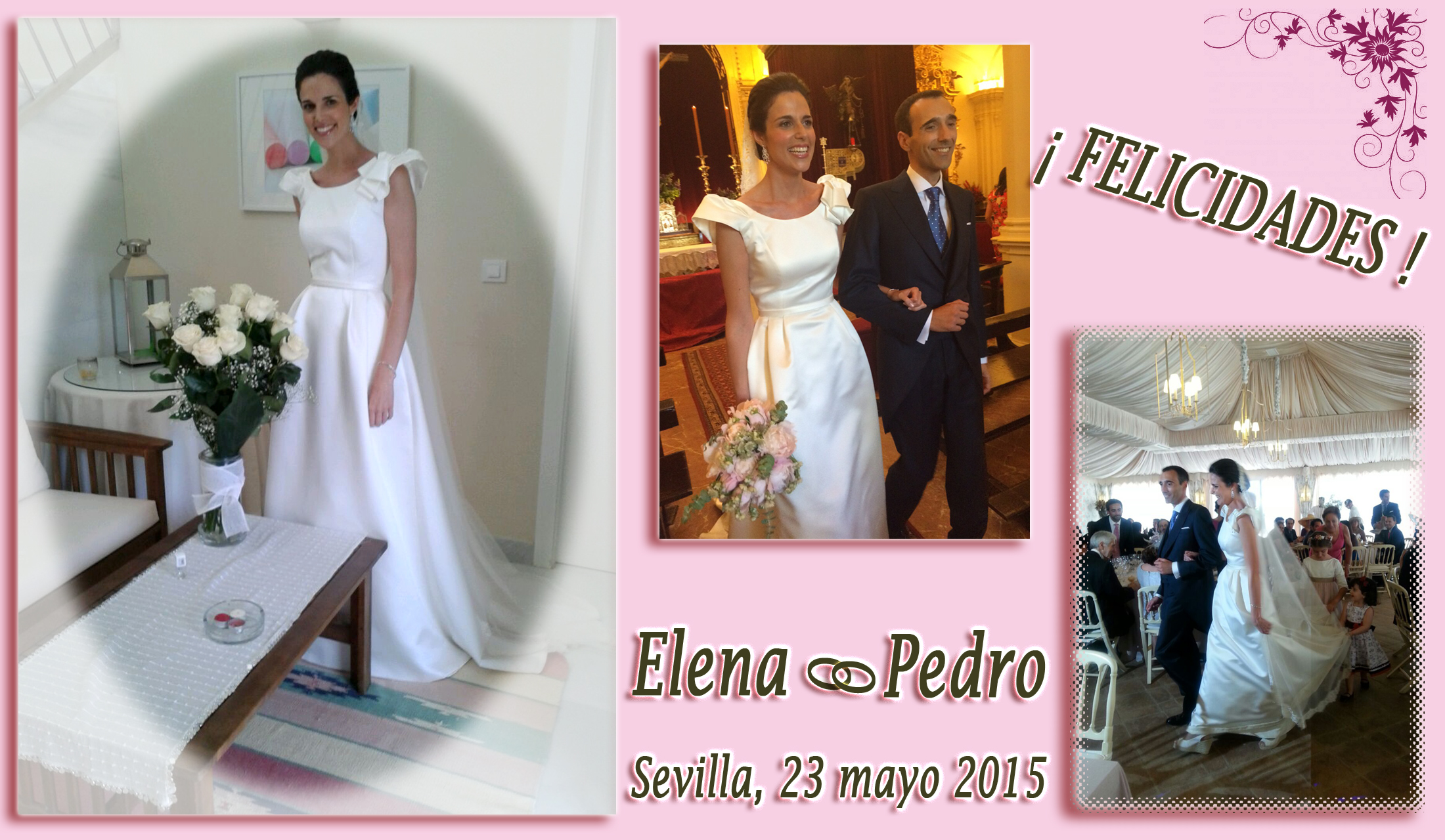 Boda de Elena y Pedro, Sevilla 23 de mayo de 2015