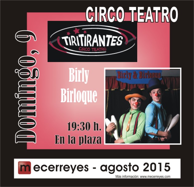 Mecerreyes, Agosto Cultural 2015, Tiritirantes con Borly&Birloque