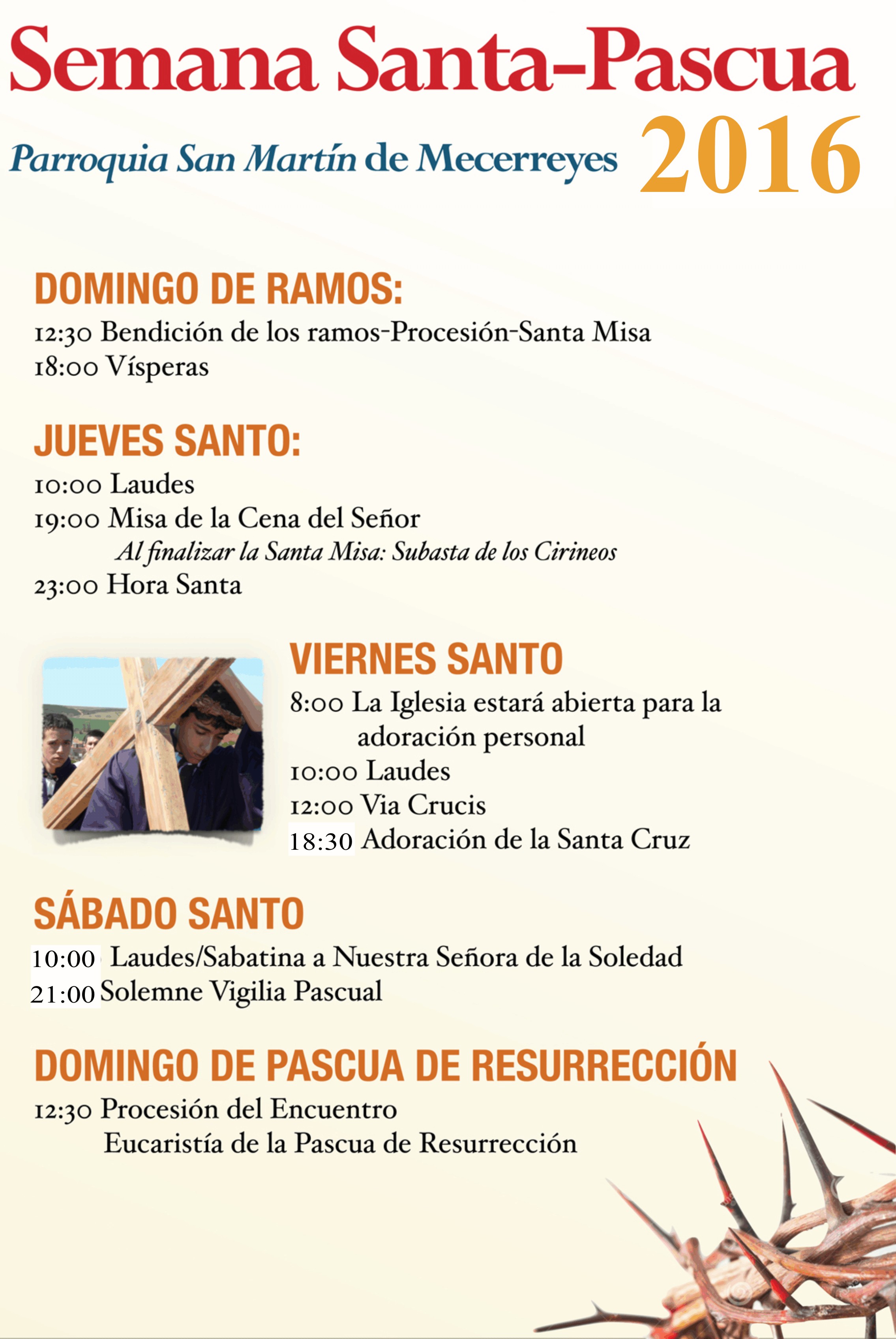 Cartel Semana Santa 2016, Mecerreyes