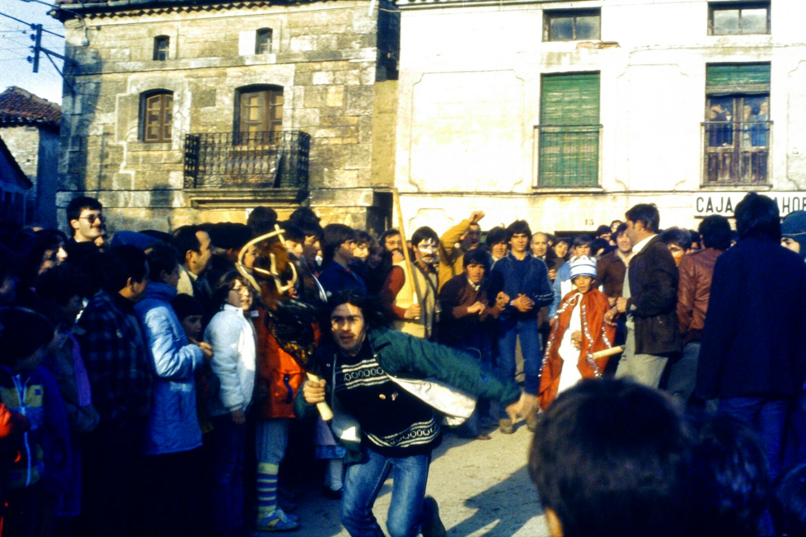 Corrida del Gallo de Carnaval, Mecerreyes 1986. Foto Fernando Alonso