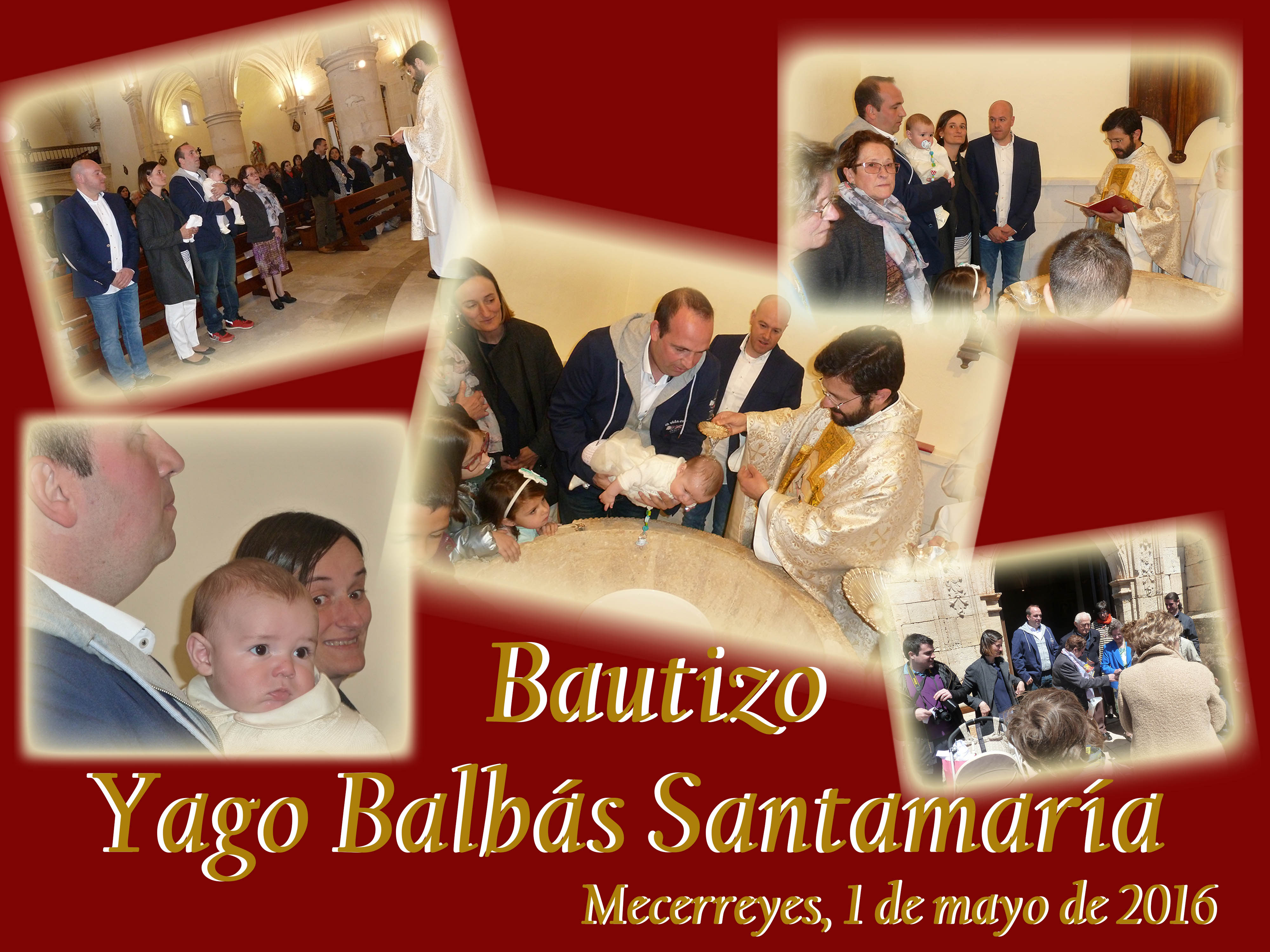 Bautizo Yago Balbás Santamaría, Mecerreyes 1 de mayo de 2016