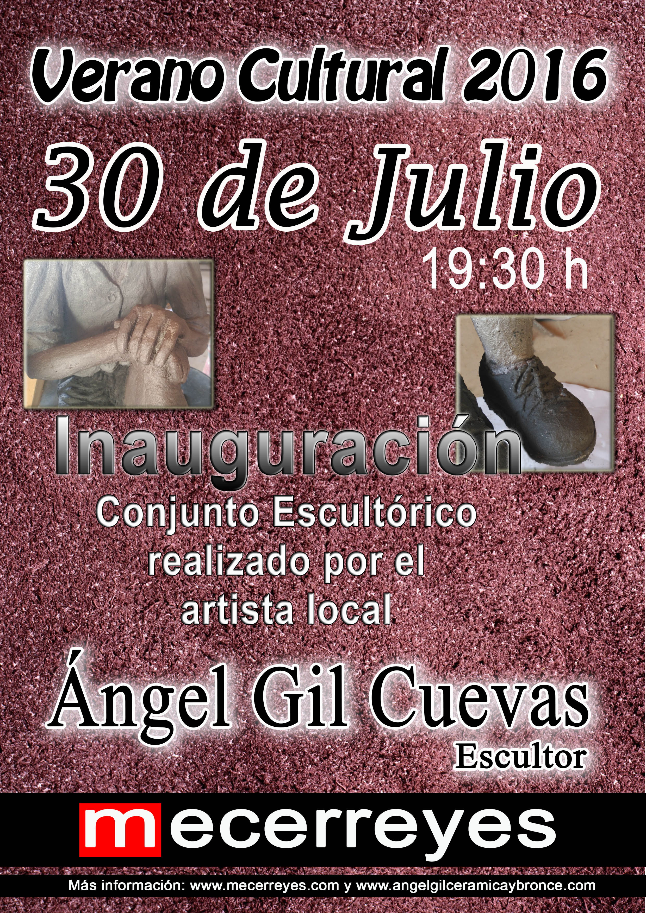 Mecerreyes, Verano Cultural 2016-Angel Gil, esculturas niños