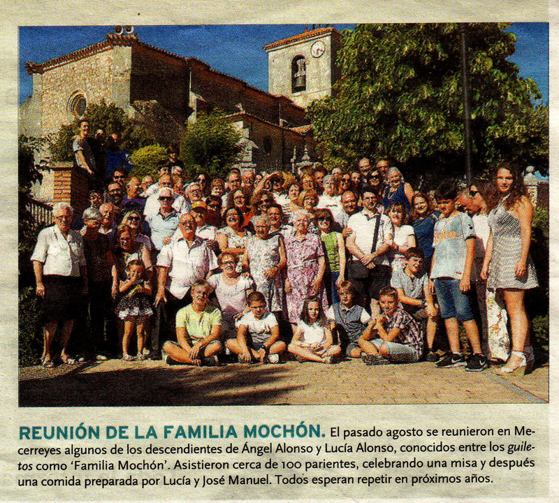 Reunión de la familia Mochón - Mecerreyes 13-08-2016 - Diario de Burgos